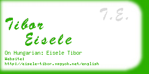 tibor eisele business card